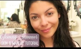 Glowing Sumer: Skin & Makeup Tutorial | SCCASTANEDA