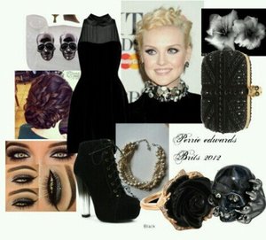 perrie's outfit at the 2012 Brit awards