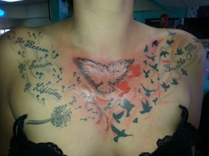 my chest piece finally complete I'm in love (: