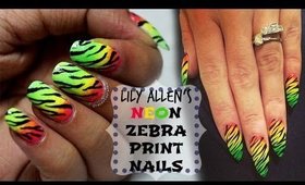 Lily Allen Zebra Print Nailart | TUTORIAL