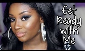 Get Ready with Me | Gunmetal Smokey Cat Eye + Nude Lips! (Makeup)