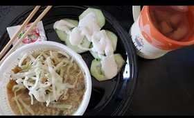 KIMCHI RAMEN AND CUCUMBER ASMR/MUKBANG: VLOGMAS DAY 17