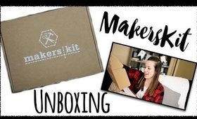 MakersKit UNBOXING! MONTHLY CRAFT SUBSCRIPTION BOX!