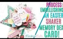 Easter Layered Shaker Memory Dex PROCESS VIDEO, Easter Shaker Memdex, CHUNKY Memory Dex Card DAY 3