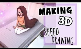 MAKE 3D DRAWING with me!!! - SPEED DRAWING