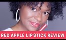 Red Apple Lipstick Review