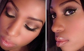 [PARTY/HOLIDAYS/CHRISTMAS 2013-2014] Gold smokey eyes with glitter
