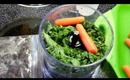 Green Juice Recipe #2  Spinach, Kale, Carrots & Banana