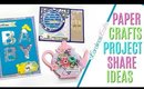 Paper Crafts Project Share ft Handmade Cards for a New Baby, Teapot Card, and a Thank You Card