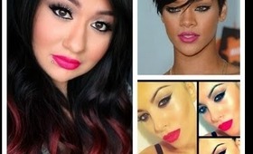 Everyday Rihanna Inspierd Look / Inspierd by a Random Girl ( Fierce Pink )