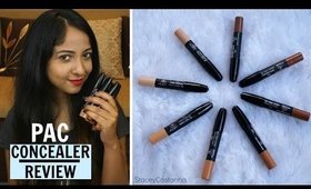 PAC Concealer Crayon Take Cover Edition | Review/Swatches | Stacey Castanha