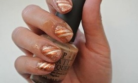 Autumn Stripes: Fall Nail Art For Beginners +