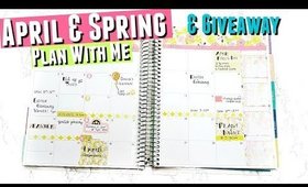 April Monthly PLAN WITH ME Erin Condren Vertical or Erin Condren Horizontal monthly sticker kit PWM