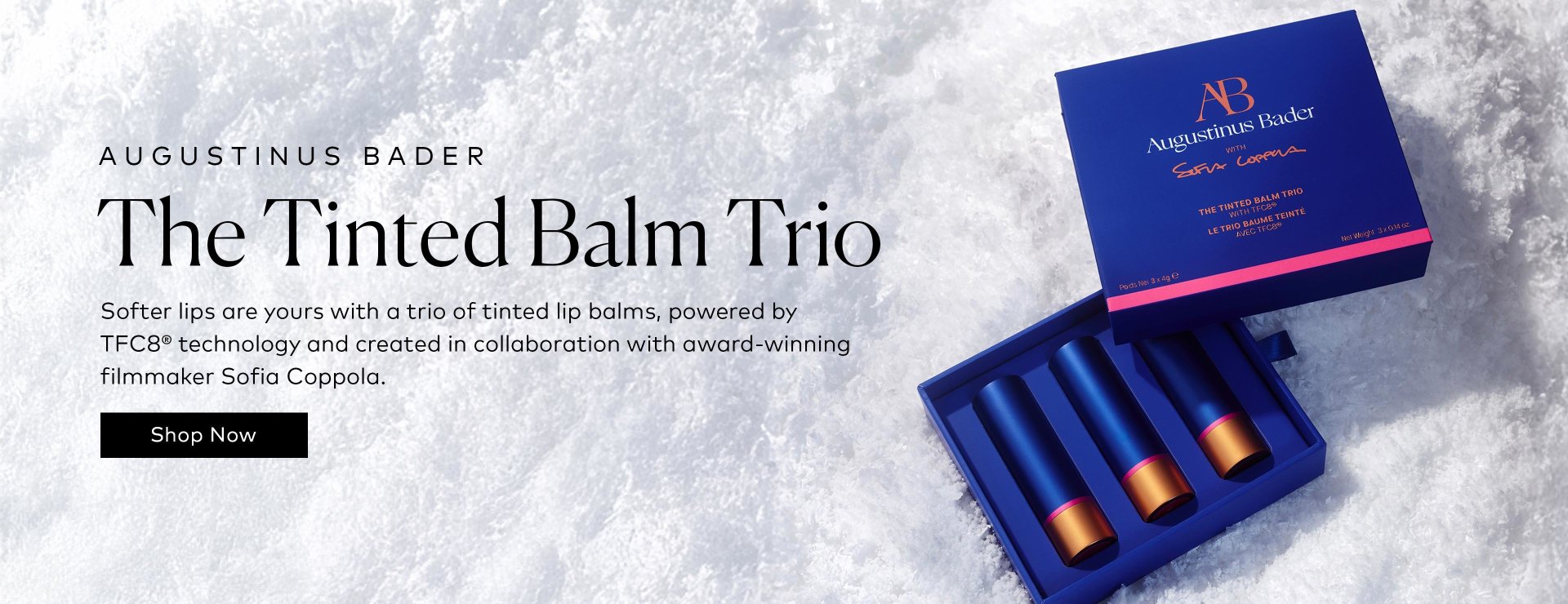 Softer, more hydrated lips are yours with this trio of tinted lip balms. Shop the limited edition Augustinus Bader Tinted Lip Balm Trio at Beautylish.com