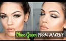 Prom Makeup Tutorial Collab | Olive Green Eyes & Nude Lips
