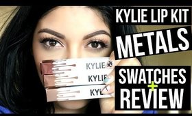 KYLIE COSMETICS | METAL MATTE LIPSTICKS | SWATCHES + REVIEW | SCCASTANEDA