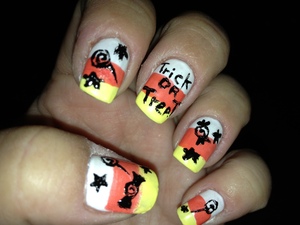 Trick or treat nails