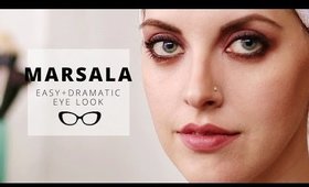 MARSALA | EASY + DRAMATIC MAKEUP