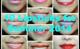 10 Lipsticks for Summer 2014