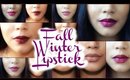 FAVOURITES | Fall & Winter Lipsticks
