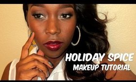 Day 1 | Holiday Spice Makeup tutorial | Holiday look #1