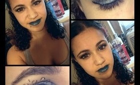 Cheetah Print Tutorial with Blue Lips Feat. Leopard Lenses from Eyemoods.com