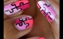 All Pink Puzzle Nail Art: Manicure Monday