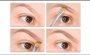 How to fill in your eyebrows with eyeshadow?