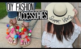 DIY Pom Pom Sandals & Slogan Sun Hat - Easy & Affordable! | TRAVEL WEEK