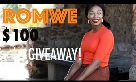 HAUL: Romwe Fashion + $100 GIVEAWAY! (OPEN)