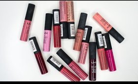 NYX SOFT MATTE LIP CREAM LIP SWATCH & MINI REVIEW