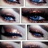 copper glitter eye