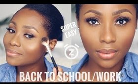 YOU CAN DO THIS IN 15 MINUTES! | SUPER EASY EVERYDAY, BACK TO SCHOOL/WORK TUTORIAL | DIMMA UMEH