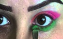 Neon Rainbow Makeup Look