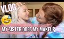My Sister Does My Makeup +  @COVERGIRL Skin Milk Foundation Review