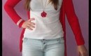 17th august OOTD outfit of the day - cardigan woman in red