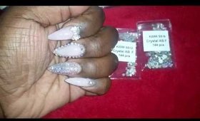 Nail Supply Haul and What's On My Nails (sooooo sparkly)