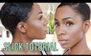 How To Slick Back Short Natural Hair #SLICKVICK ▸ VICKYLOGAN