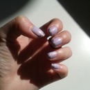 purple french manicure