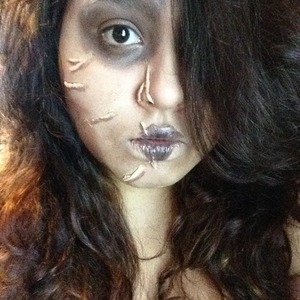 This look was inspired by Edward scissorhands.  