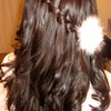 Waterfall French Braid with Sultra Curls created with a Flat Iron