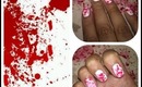 Blood Spatter Dexter Inspired Nail Tutorial!