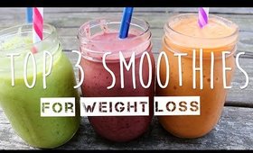 My Top 3 Weight Loss Smoothies + Boyfriend Taste Test | thatgirlshaexo