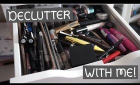 DECLUTTERING MY MAKEUP COLLECTION! - SINGLE EYESHADOWS, EYELINERS, MASCARAS, GLITTERS