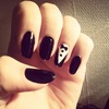 tuxedo nails