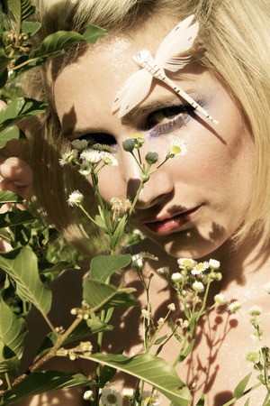 From my recent photoshoot.. the look was ethereal futuristic .. and the symbol .The DragonFly