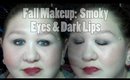 Fall Makeup: Gray Smokey Eyes & Dark Lips
