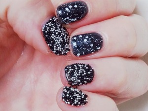 More on the blog - http://thesortinghouse.co.uk/nails/12-days-of-christmas-manis-starry-night-nail-art/