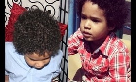 Baby Manny's Curly Hair Routine / Styling