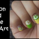 Lemon and Lime Nail Art - PinkNSmiles